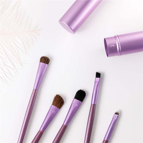 5 Pcs/set Travel Portable‎ Mini Eye Makeup Brush Set Apply Eyeshadow Eyeliner - Picture 1 of 16